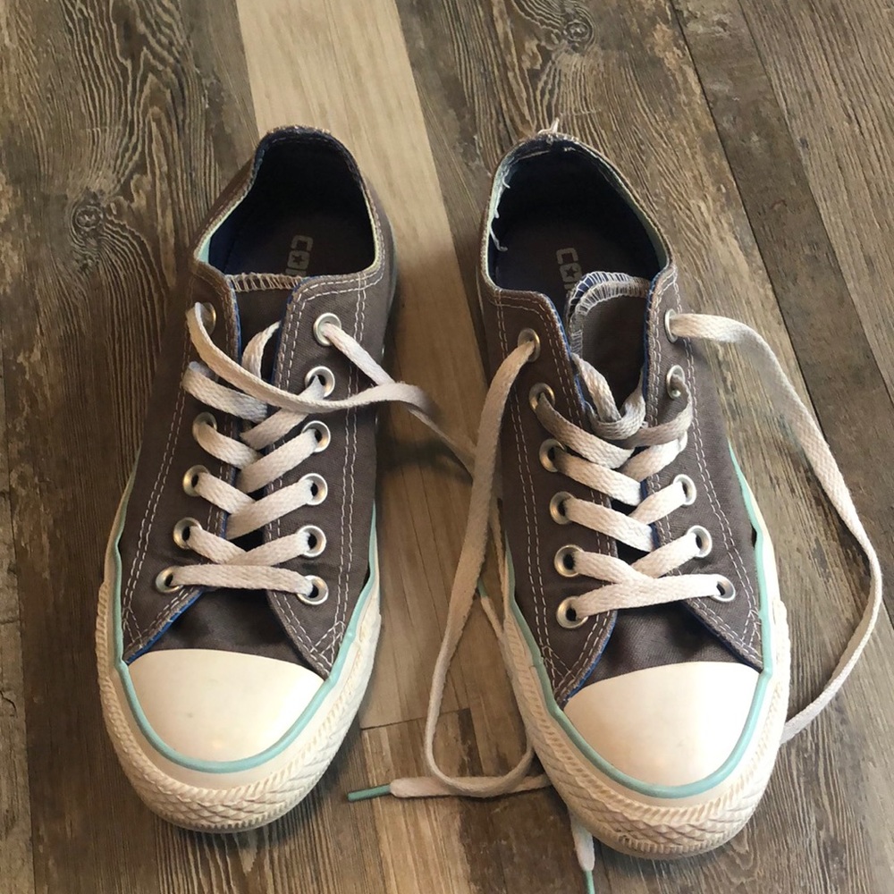 Converse all star grey sneakers. Size 7. - Picture 1 of 4